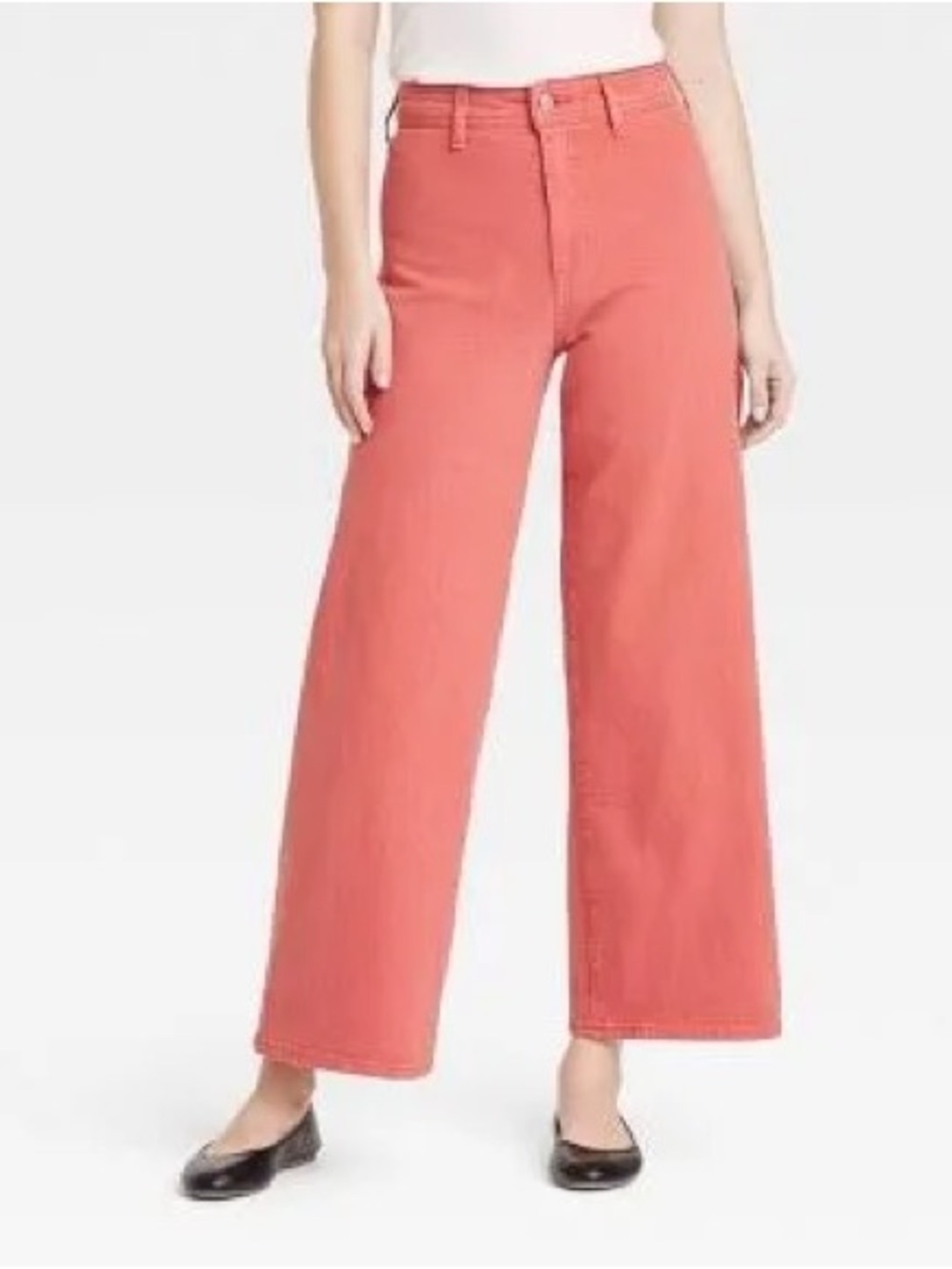 Universal Thread Sailor Wide-Leg Jeans in Terracotta